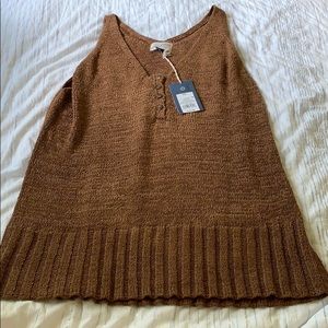 XXL Universal Thread Brown Sweater Tank NWT